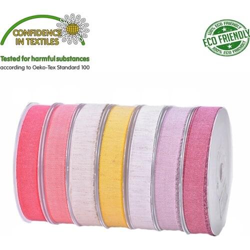 Plain Weave Cotton 3/8" 9 MM 5/8" 16 MM 1" 25 MM 1-1/2" 38 MM DIY Handmade Red White Daffodil