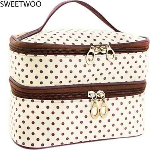 Sale Travel Toiletry Beauty Cosmetic Bag Makeup Case Organizer Zipper Holder Handbag Bolsa De Maquillaje Trousse De Maquillage