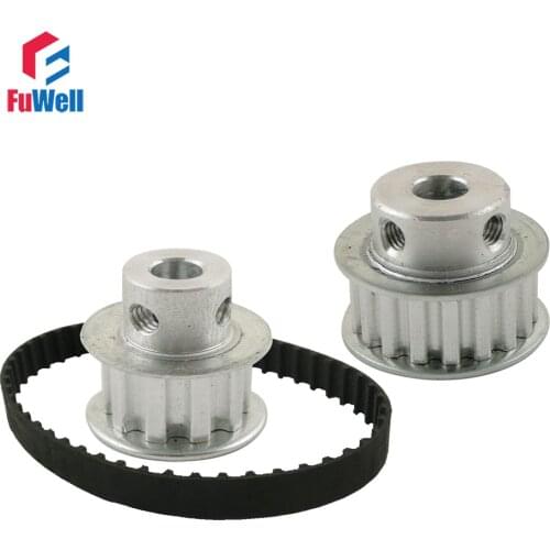 Timing Belt Pulley XL Reduction 1:2/2:1 10T 20T Shaft Center Distance 160mm Belt Gear Kit Ratio Timing Belt Pulley Set