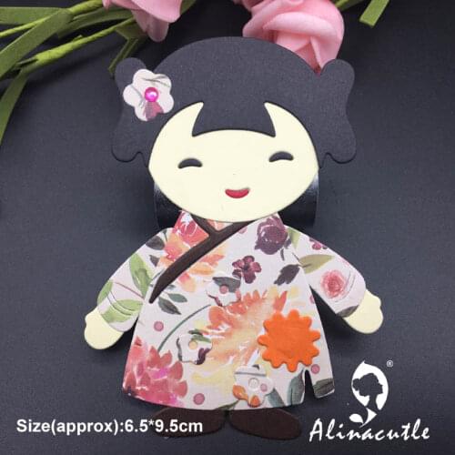 Die cut metal cutting die punch Chinese doll boy Alinacraft Scrapbook album papercraft handmade card stencil art cutter
