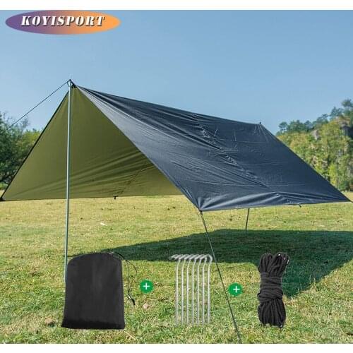 Awning Sun Shelter Beach Outdoor Camping Garden Canopy Sunshade Hammock Rain Fly Tarp Waterproof Tent Shade