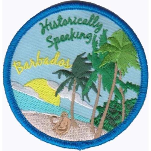 Embroidery Barbados Patch High Quality Competitive Price Made of Twill Welcome Customized MOQ50pcs free shipping