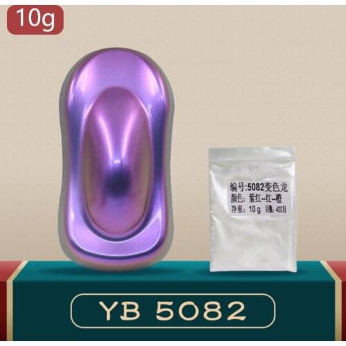 YB82 Chameleon Pigments Acrylic Paint Powder Coating Dust Dye for Cars Arts Crafts Nails Glass Decor