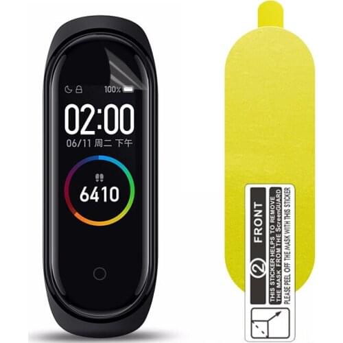 For Xiaomi Mi Band 4 Screen Protector Soft Film For Xiaomi Mi Band 4 Smart Bracelet Accessories Full Screen Permeability Film