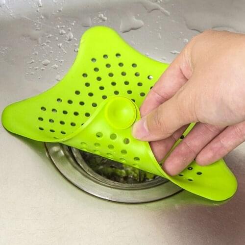 Star Sewer Outfall Strainer Bathroom Sink Filter Anti-blocking Floor Drain Hair Stopper & Catcher Kitchen Bathroom Accessory