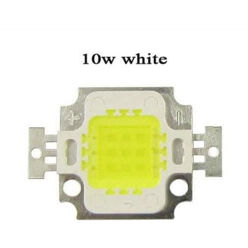 1pcs 10W Pure White 30mil 850LM 6000~ 6500K SMD LED Bulb Chip Lights Lamp Bulb Diode