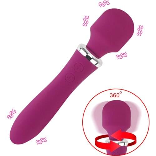 10 Speeds Magic Wand Clit Vibrator Clitoral Stimulator Sex Toys for Woman Couple G Spot Vibrating Dildo Female Masturbator
