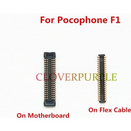10x FPC Plug Connector LCD Display Screen on Flex cable & On Motherboard Mainboard for Xiaomi Pocophone F1
