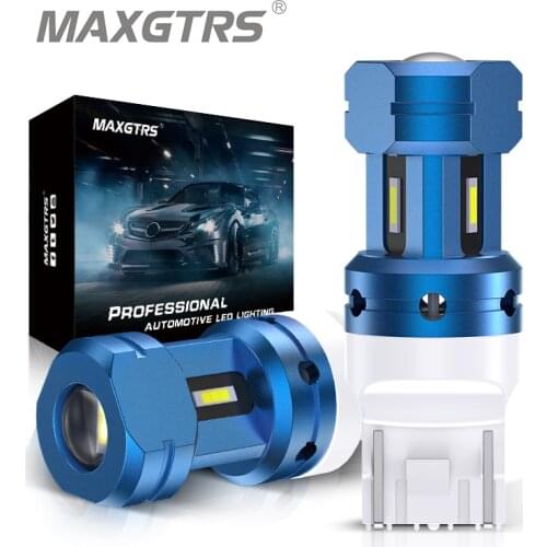 2x W21/5W LED Canbus Error Free T20 7443 LED Bulb Car Lights White Red Brake Lights Reverse Auto Turn Signal Lamp DRL LENS