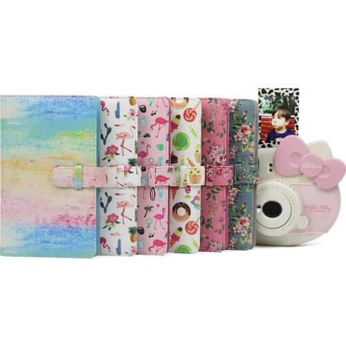 96 Pockets PU Leather Instant Photo Album Picture Case for Fujifilm Instax Mini8/9/7s/7C/25/70/90 3 inch Mini Film Photo Album