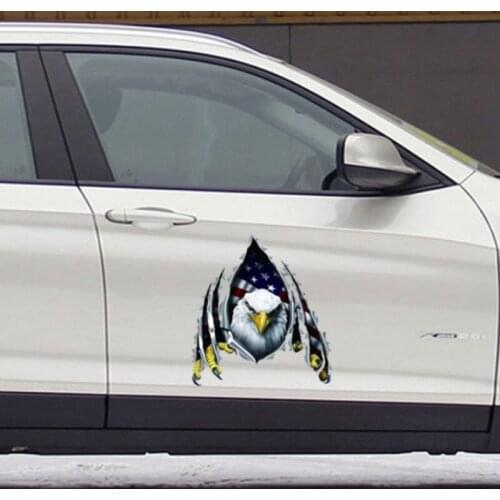 American Flag Eagle Rip Decal Camper RV Motor Home Mural For Auto Car/Bumper/Window Decal Sticker Decals