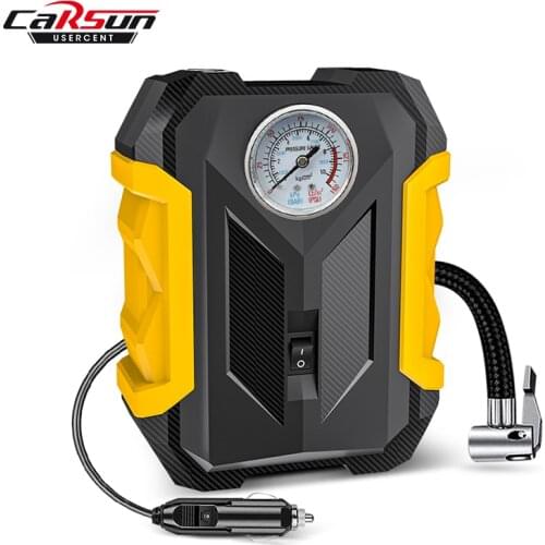Carsun Car Tire Inflatable Pump 12V Electric Air Compressor Portable Auto Tyre Mechanical Inflator Repair Tool For Car