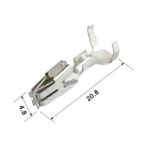 Free shipping 500/1000pcs/lot Female Crimp Terminals (pins) Auto Electrical Terminal For Wire Harness DJ6219-E6.3D