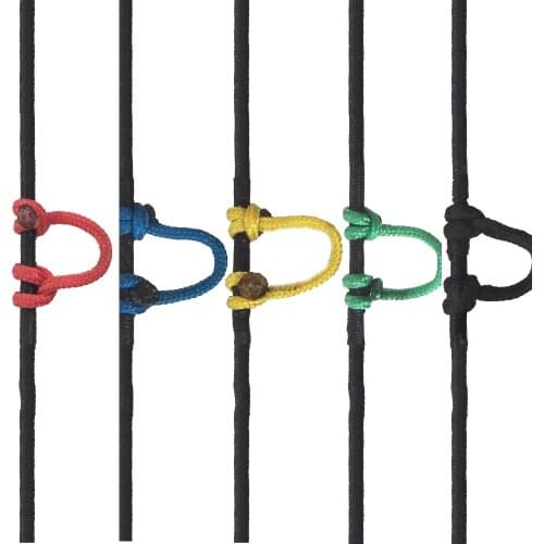 Compound Bow D Ring Rope 18m Release String Nocking Buckle Rope Bow Release U Rope Release Aid Archery Accessories