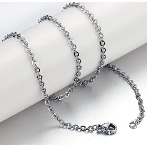 Fashion Necklaces 2020 Stainless Steel Jewelry Womens Chain On The Neck Accesories Single O-Chain Necklace For Women Gifts