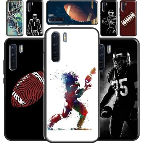 American football player sport Case For OPPO A5 A9 2020 A31 A53 A52 A72 A15 A83 A91 A93 A1K A5S Find X3 Pro Reno2 Z Cover
