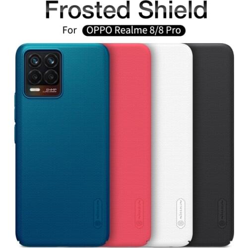 For Realme 8 Pro Case Super Frosted Shield Matte PC Hard Back Cover with Salient Dot Design For Realme 8 Nillkin