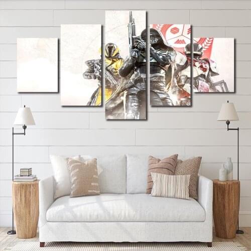 Destiny 2 Heroes Anime Wall Art Poster Canvas Painting Nordic Wall Pictures Living Room Decor Gifts for Anime Fans No Frame