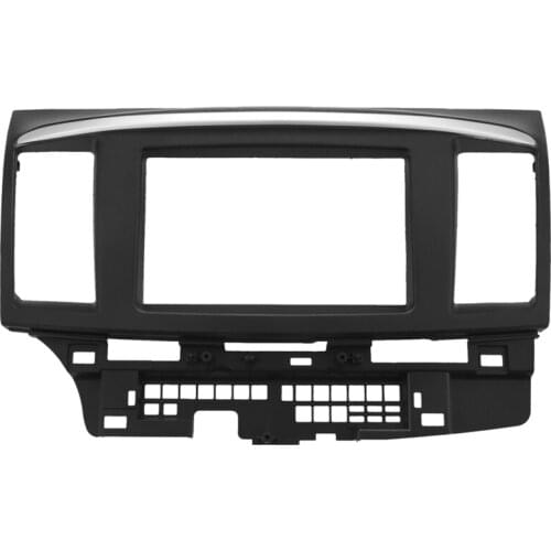 Double Din For Mitsubishi Lancer Fortis Radio Dvd Stereo Panel Dash Mounting Installation Trim Kit Face Frame