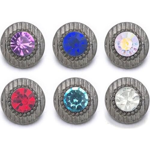 Fashion 008 Flower 3D 12mm Metal Snap Button For Bracelet Necklace Interchangeable Jewelry Women Accessorie Findings
