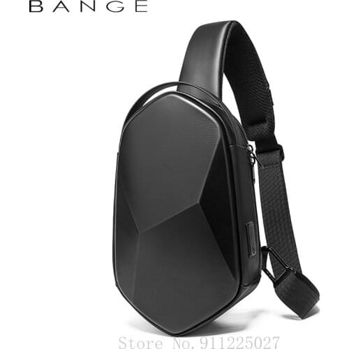 Xiaomi Fashion Luxury Men Woman Chest Bag Shoulder Messenger Bag USB Charging Hard Shell Polyhedron Chest Bag Crossbody Bags