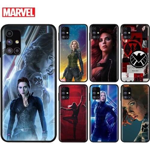 Marvel Avengers Black Widow For Samsung Note 20 10 9 8 Ultra lite Plus Pro F62 M62 M60 M40 M31S M21 M20 M10S Soft Phone Case