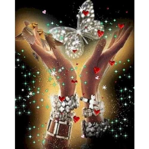 Painting By Numbers Girl Drawing On Canvas Butterfly DIY Coloring By Number HandPainted Paintings Art Gift Kits Home Decor Gift