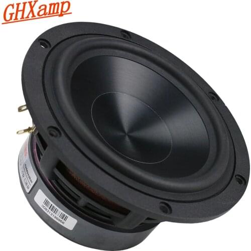 GHXAMP 5.25 Inch Bass Speaker 60W Woofer Unit HiFi Aluminum Ceramic Black Diamond Cast Booksheft Home Theater 55HZ-3.2KHz 4OHM