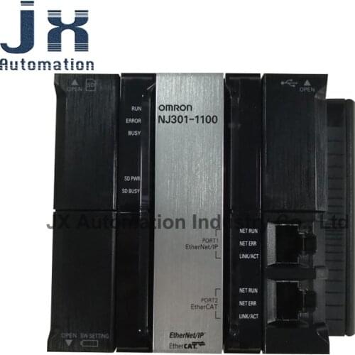 100% New Original Japan Omron CPU Unit NJ-Series Machine Automation Controller NJ301-1100 NJ301-1200 NJ-PA3001