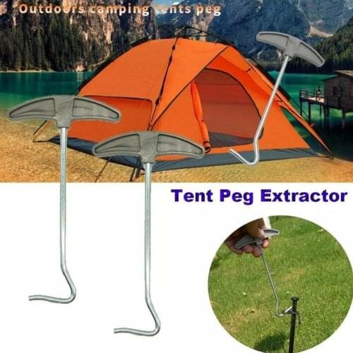 2021 New 1pcs Camping Tent Pegs Pegs Puller Puller Nail Retractor Hook Demolition Staple Remover Tent Accessories Nail Puller