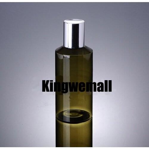 Wholesale 300pcs/lot Capacity 150ml Empty PET Green Bottle with stopper For Make Up water Cosmetic Packaging XJI07