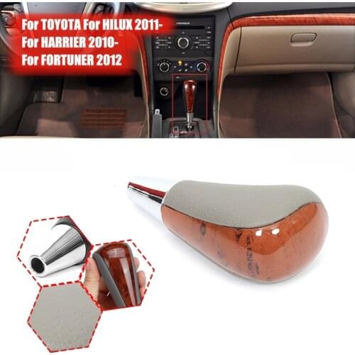 Wood Grain Car Gear Shift Knob for Toyota Corolla Camry/Harrier Fortuner Crown Land Cruiser Lever Shifter Stick