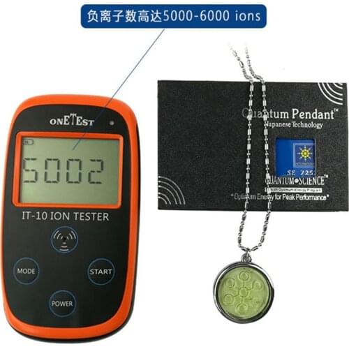 2pcs/lot High Ions 5000CC Energy Pendant Bio Disc Pendant Quantum Scalar Charms with Stainless Steel Chain Light Green Free