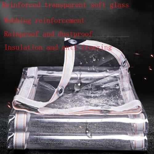 0.3-0.5mmPVC Transparent Waterproof Rain Cover Balcony Window Canopy Succulent Outdoor Thermal Insulation Soft Glass Thick Film