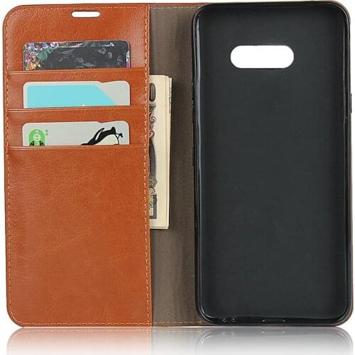 Deluxe left and right dermis cover mobile phone case For LG V50S Four Color Wallet Card Bracket Function