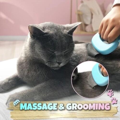 Pet Hair Removal Massaging Shell Comb Grooming hair removal shedding cleaning brush for Cat Massage Tool For dog brush