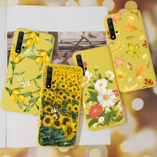 Flower Silicone TPU Case For Huawei NOVA 5T Honor 20 10 Lite Pro 10i 20S V30 Y7A Y6S Y9S Y5P Y7P Y8P Honor 9X 9A 9C 9S 8A Cover