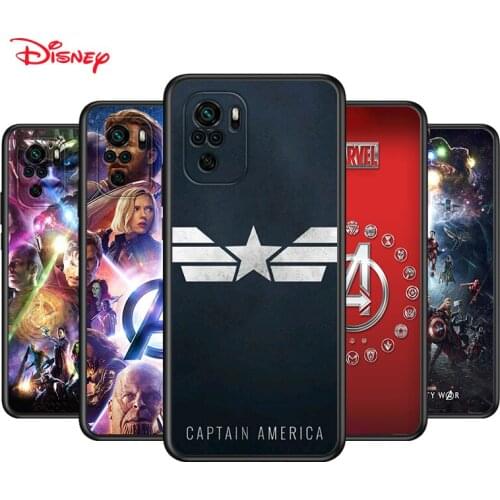 TPU Silicone Cover Avengers Captain America For Xiaomi Redmi Note 10 10S 9 9S Pro Max 9T 8T 8 7 6 5 Pro 5A Phone Case