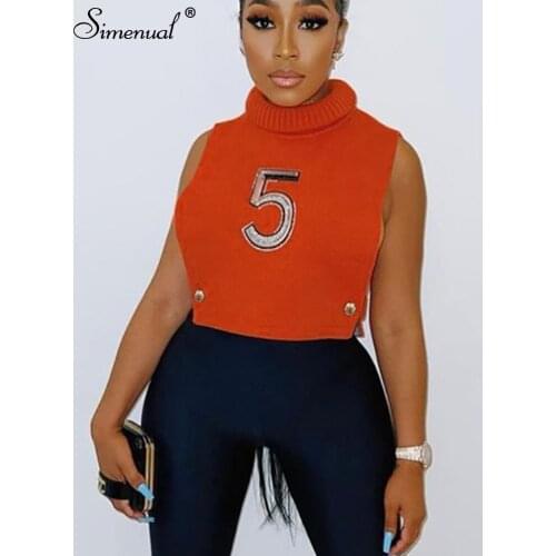 Simenual Women's Cropped Tank Tops