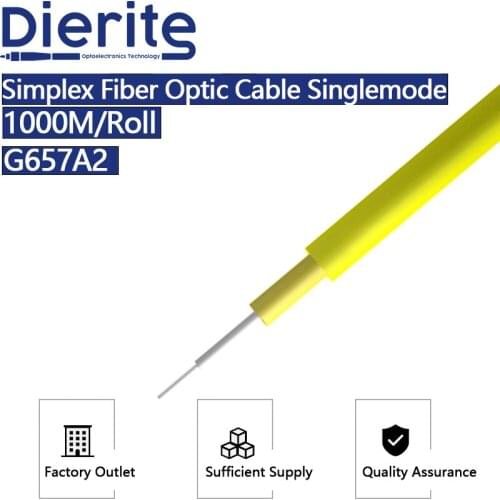 Indoor Fiber Optic Cable 2.0-3.0mm G657A2 1000M LSZH Sheath Communication Fiber Indoor Cable Multimode for Data Communication
