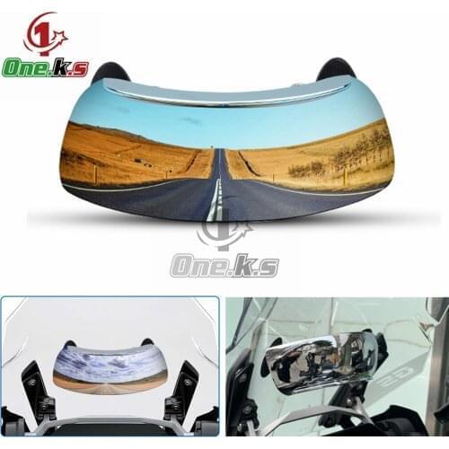 Windscreen 180+ Degree Blind Spot Mirror Wide Angle Rearview Mirrors Safety Auxiliary Rear View Mirror For HONDA GL1800 F6B