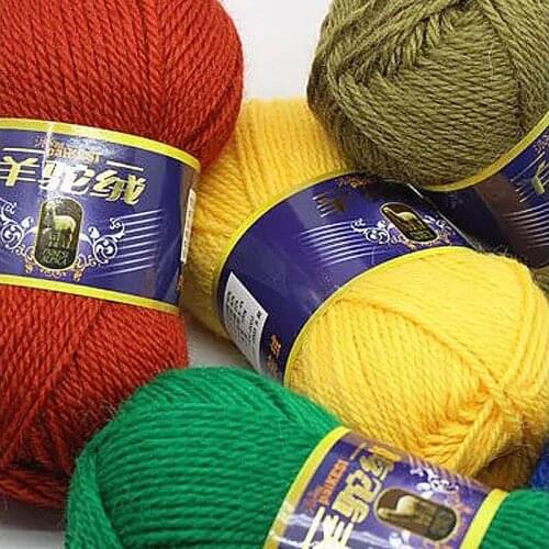 1pc 100g Thick Wool Alpaca Yarn Soft crochet yarn Baby Yarn DIY for knitting Wool Cheap Hand Knitting Crochet Sweater CJ01