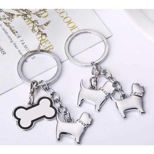 12pcs/lot Standard Schnauzer key chain key ring dog keychain key holder cute portachiavi chaveiro llaveros mujer bag charm