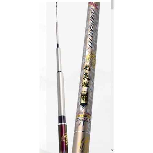 2020 new taiwan fishing rod 3.6m/4.5m/5.4m/6.3m/7.2m superhard 28 tune black pit fishing pole Sturdy rotating rod slightly