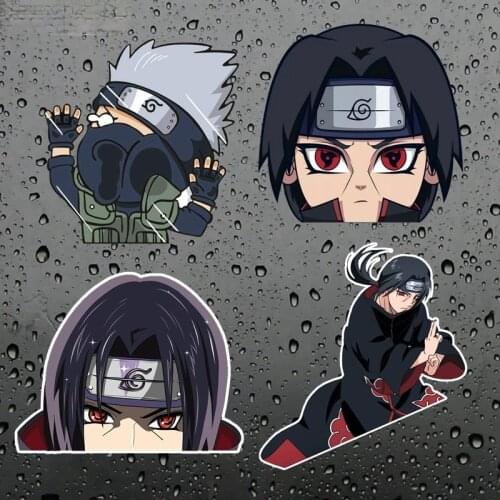 3D ITACHI Peeking Anime Creative Car Sticker Windshield Bumper Motorcycle Helmet Decal High Quality KK Vinyl Cover Scratches PVC