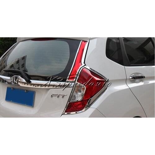 For Honda Fit/Jazz 2014 15 16 Tail Rear Lamp Light Cover Trim Car-styling Car Stickers 4PCS