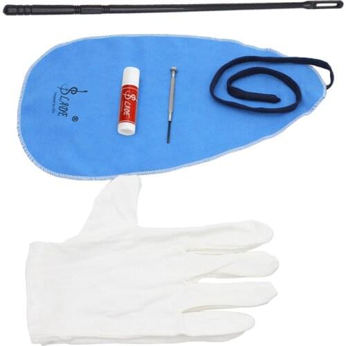 5-in-1 Saxophone Cleaning Care Set Sax Cleaning Care Kits Cleaning Rod Mini Screwdriver Accessory Parts