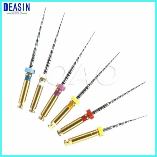 6 pcs/box Universal Dental Engine Use NiTi Super Rotary File SX-F3 21mm Machine Taper Dentist Tool Teeth Whitening Material Tool