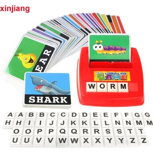 Alphabet Puzzles Game English Alphabet Letters Cards Learning Words Games Spelling English Educational Toys for Kids