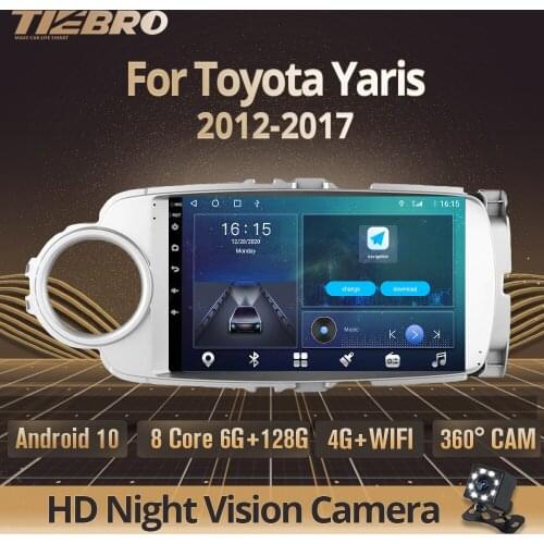 2DIN Android10.0 Car Radio For Toyota Yaris 2012-2017 Auto Radio GPS Navigation Stereo Receiver DSP Car Multimedia Player IGO